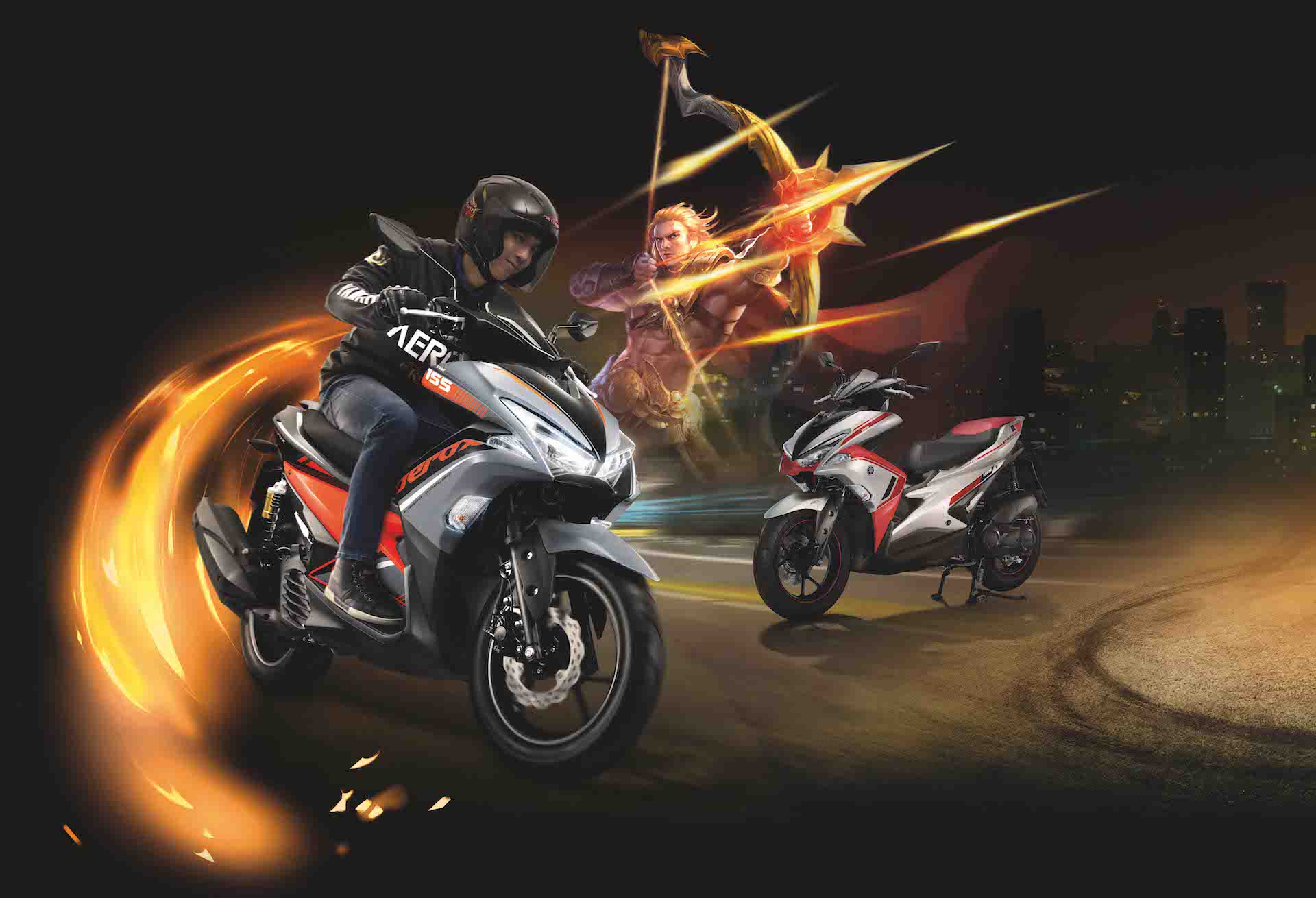 New YAMAHA AEROX 155 สกินใหม่...สุดเร้าใจ ยามาฮ่า แอร็อกซ์ 155 ใหม่ ที่สุด...แห่งสปอร์ตออโตเมติกระดับ MVP